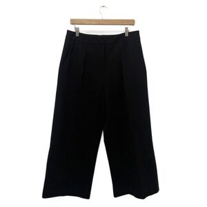 Velvet by Graham & Spencer Black High-Rise Wide-Leg Trouser Pants Size 8